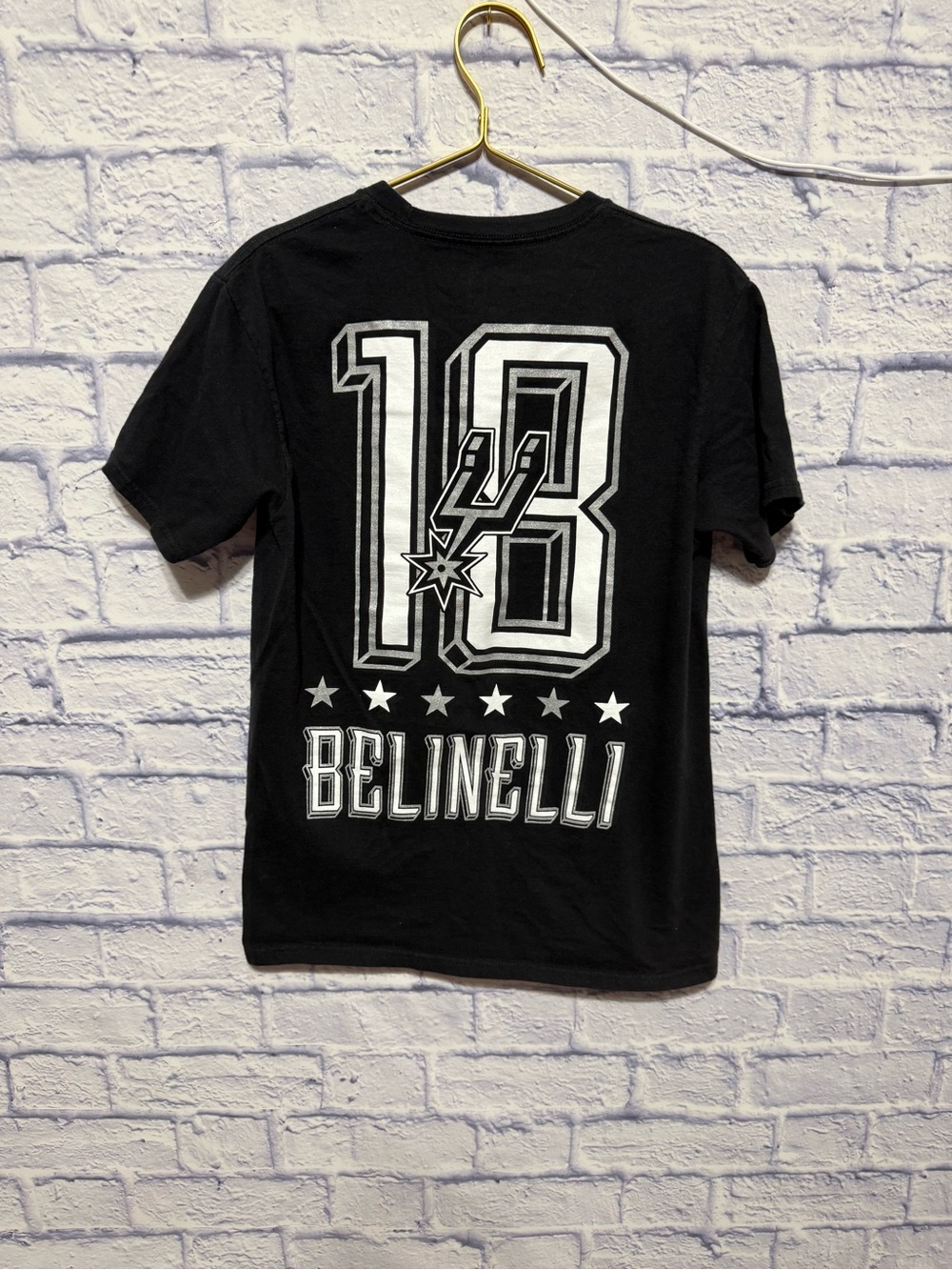 San Antonio Spurs Marco Belinelli #18 NBA T Shirt Size Small